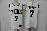 Celtics 7 Jaylen Brown White Nike Swingman Jersey,baseball caps,new era cap wholesale,wholesale hats
